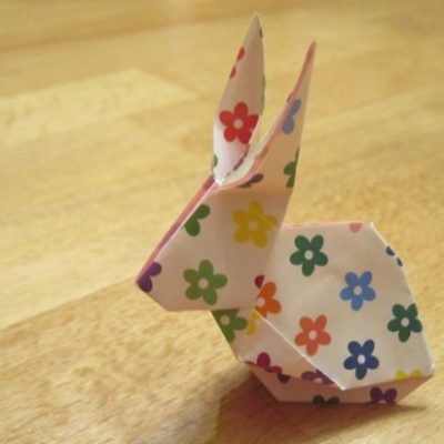 Lavoretto per la Pasqua: CONIGLIETTO ORIGAMI