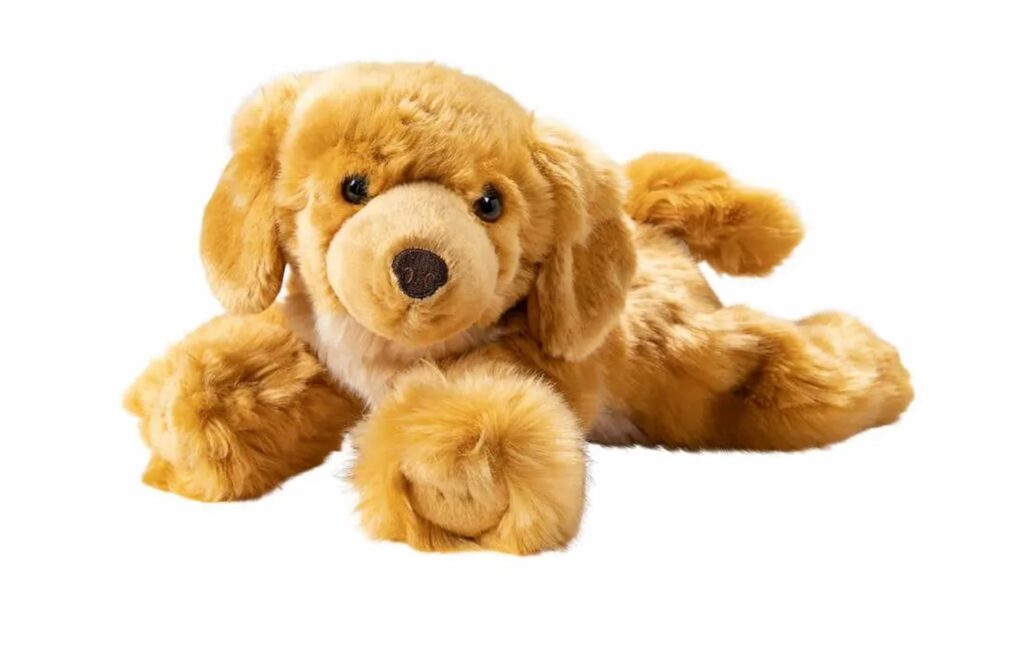 Peluche a forma di cane usato per la Doll Therapy