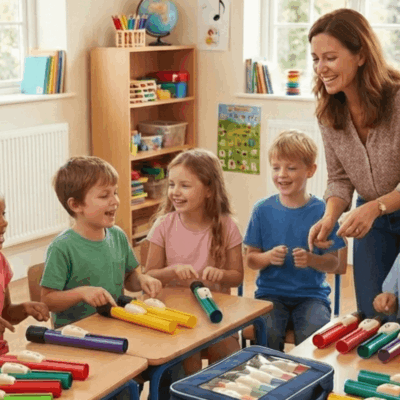 Attività musicali per bambini a scuola: quando il colore diventa suono