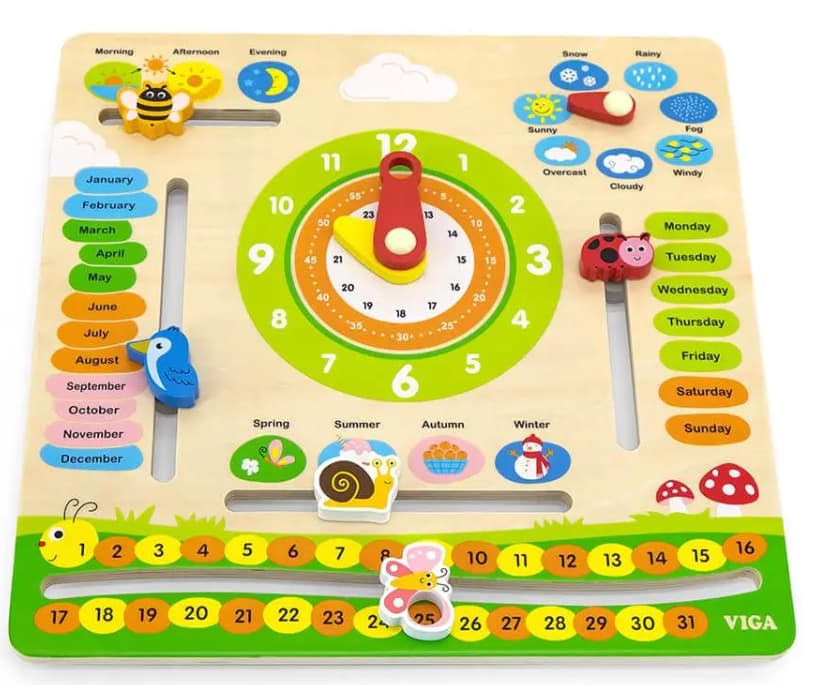 Primo orologio calendario in inglese