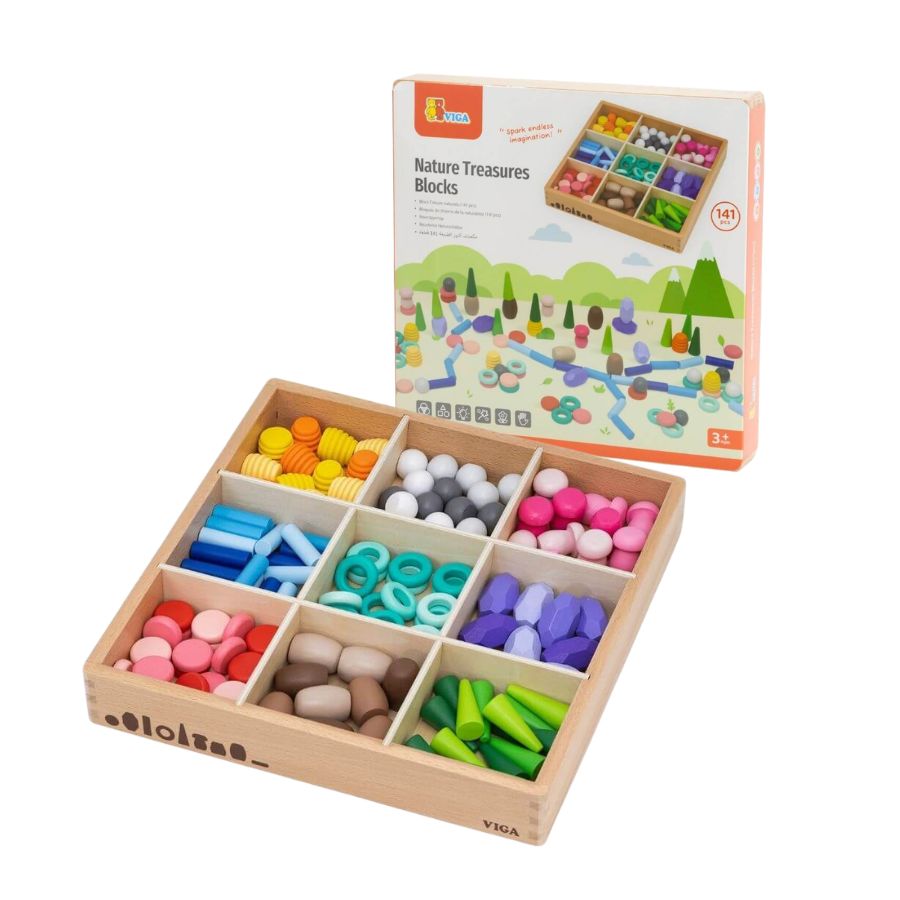 Loose parts della natura per attività cognitive